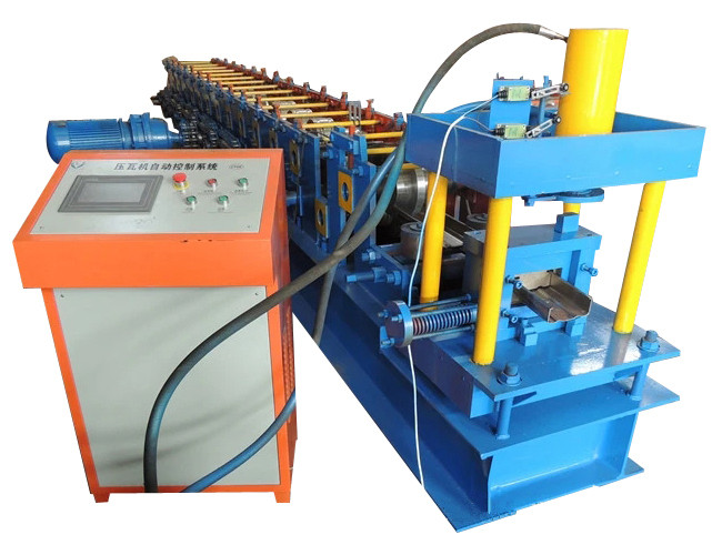 Low Noise Galvanized Box Beam Rack Roll Forming Machine For Storage System