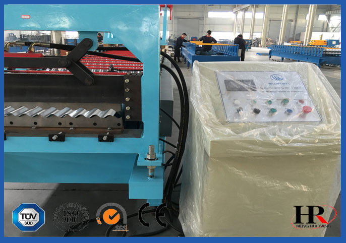 Custom Metal Roof Roll Forming Machine With 10 - 12m / Min Forming Speed