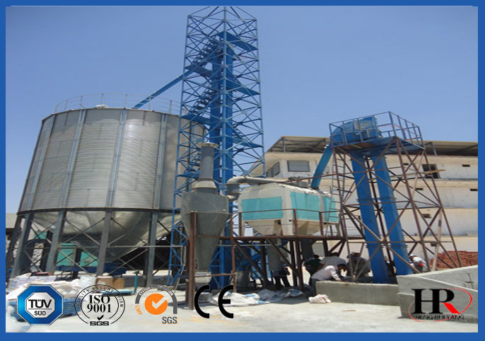 Insulated Sealed Paddy Rice Storage Silos For Flour Mill / Farm 468CBM